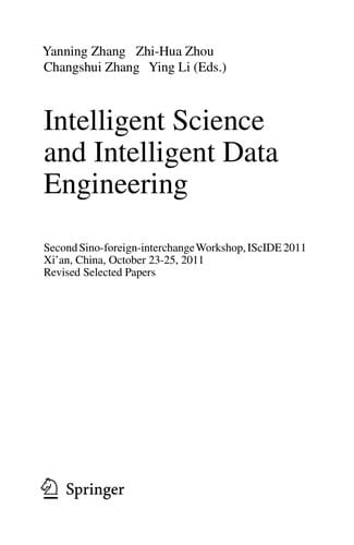 Intelligent Science and Intelligent Data Engineering