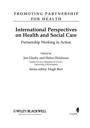 International perspectives on health and social care