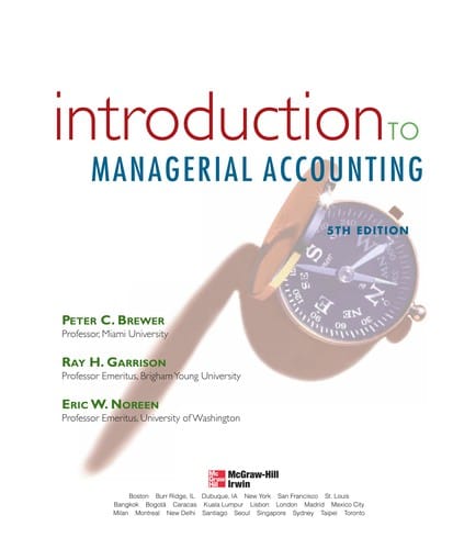 Introduction to managerial accounting