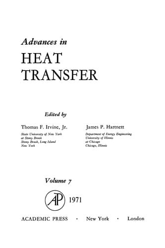Advances in heat transfer