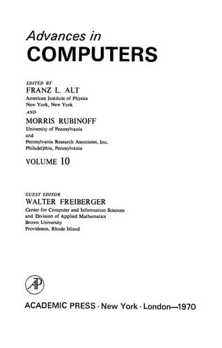 Advances in computers