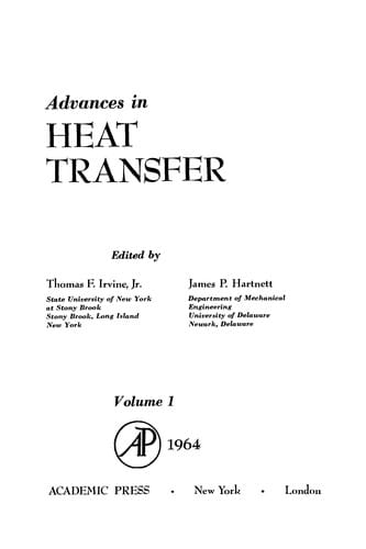 Advances in heat transfer