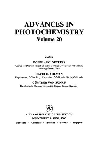 Advances in photochemistry