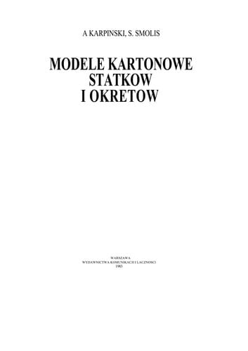 Modele kartonowe statków i okrętów