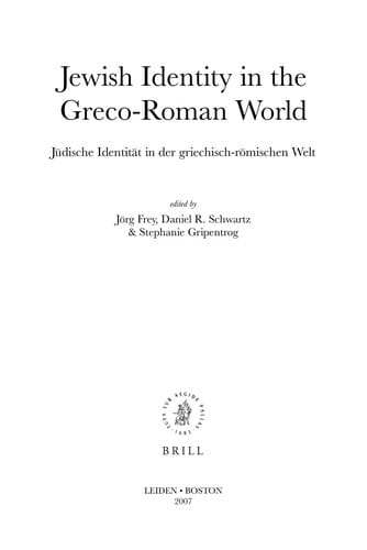Jewish identity in the Greco-Roman world =