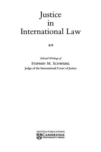 Justice in international law