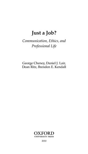 Just a job?