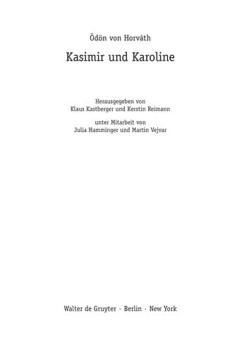 Kasimir und Karoline