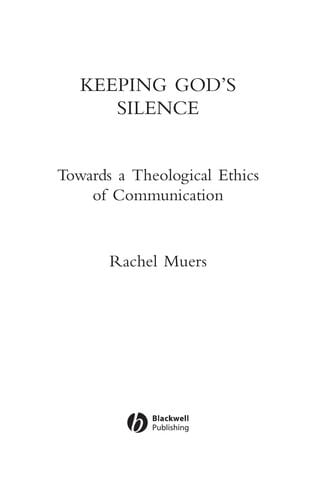 Keeping God's silence