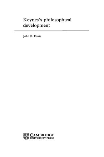Keynes's philosophical development