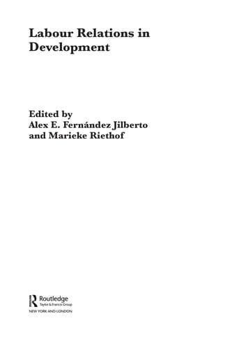 Labour relations in development