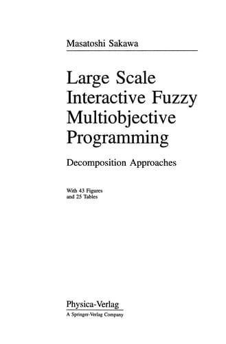 Large Scale Interactive Fuzzy Multiobjective Programming