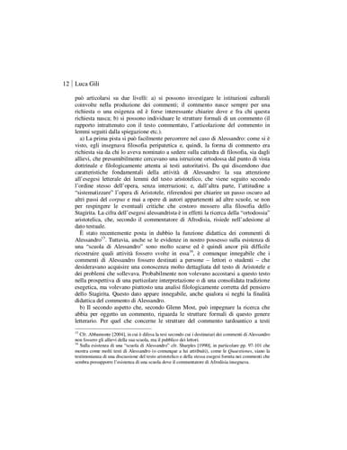 La sillogistica di Alessandro di Afrodisia