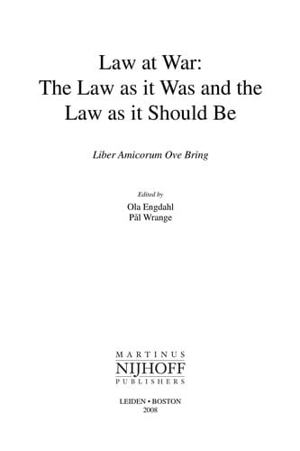Law at war