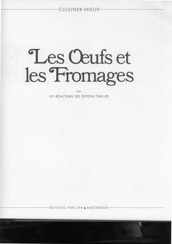 Les oeufs et le fromage