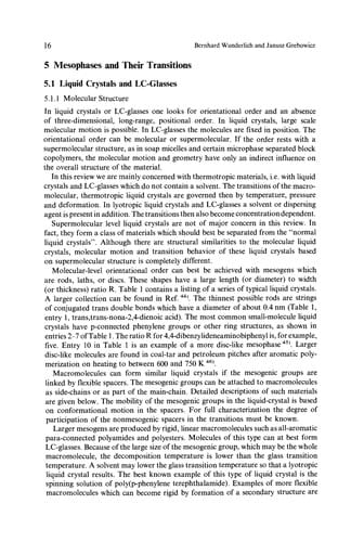 Liquid Crystal Polymers II/III