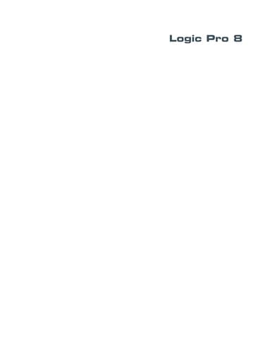 Logic Pro 8
