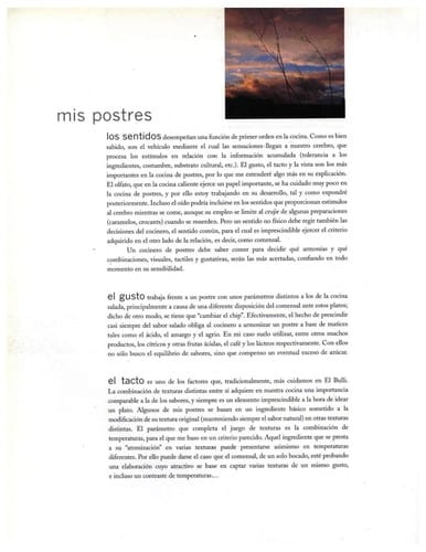 Les postres d'El Bulli