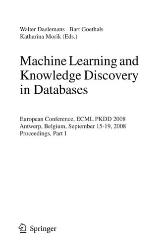 Machine learning and knowledge discovery in databases