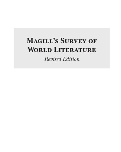 Magill's survey of world literature