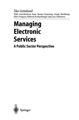 Managing Electronic Services