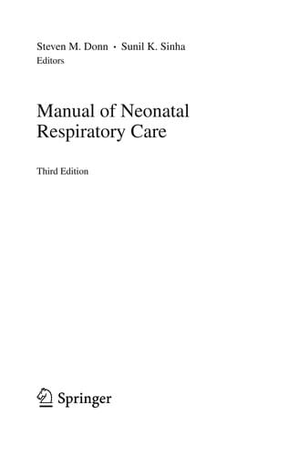 Manual of Neonatal Respiratory Care