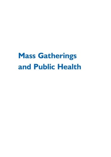 Mass gatherings and public health