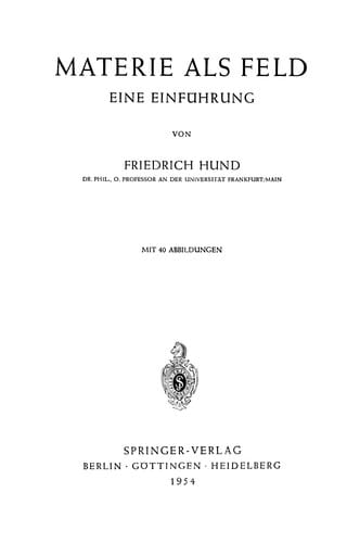 Materie als Feld