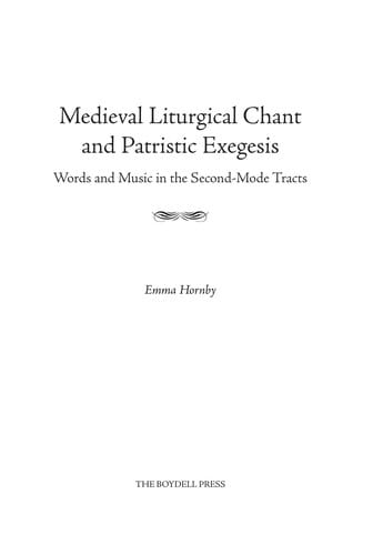 Medieval liturgical chant and patristic exegesis