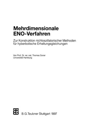 Mehrdimensionale ENO-Verfahren