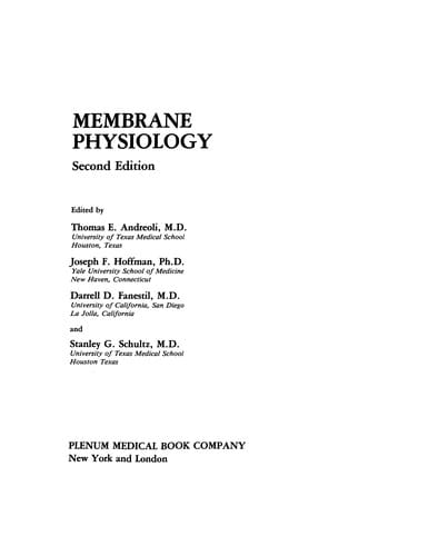 Membrane physiology
