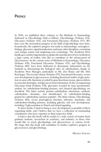 Functional glycomics