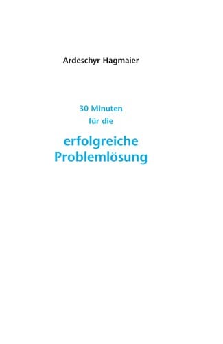 30 Minuten für die erfolgreiche Problemlösung