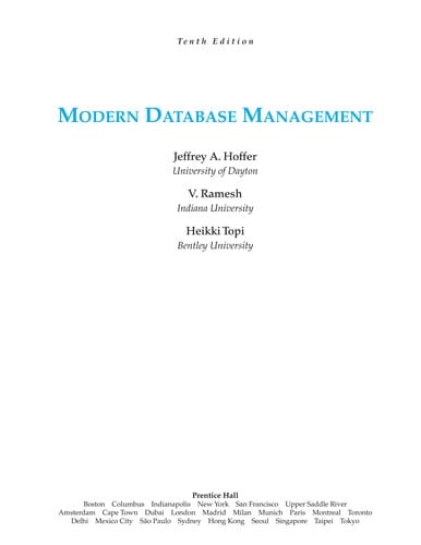 Modern database management