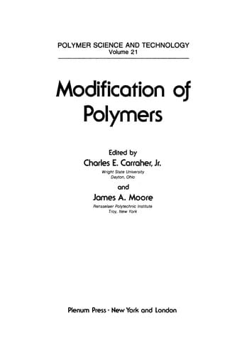 Modification of Polymers