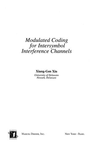 Modulated coding for intersymbol interference channels