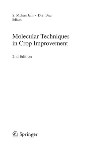 Molecular Techniques in Crop Improvement