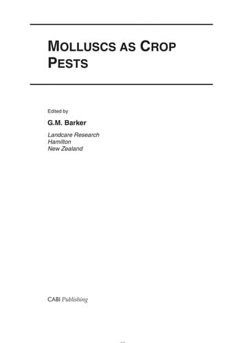 Molluscs as crop pests