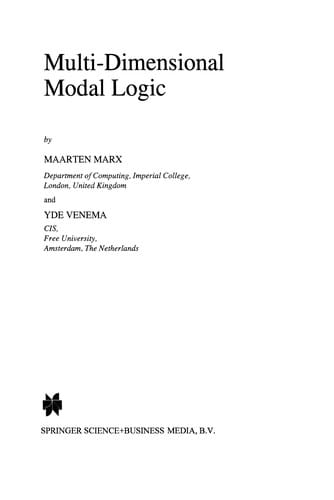 Multi-Dimensional Modal Logic