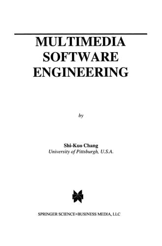 Multimedia Software Engineering