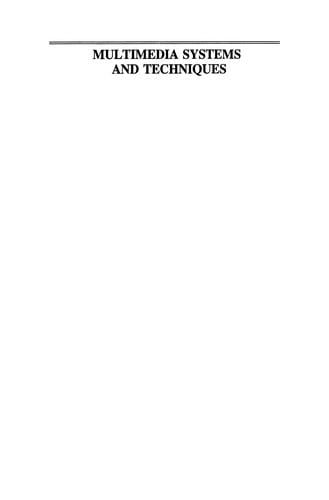 Multimedia Systems and Techniques