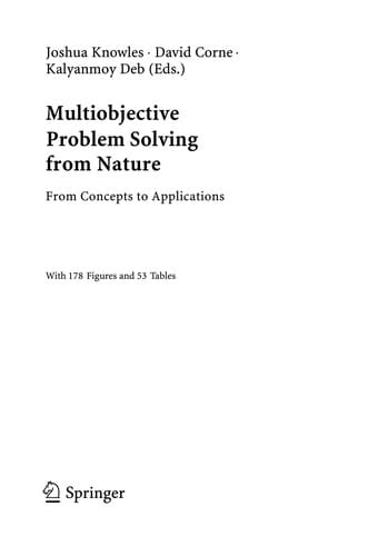 Multiobjective problem solving from nature