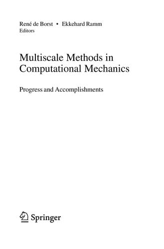Multiscale methods in computational mechanics