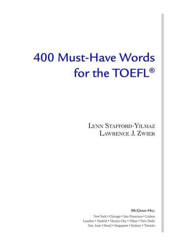 400 Must Have Words for the TOEFL