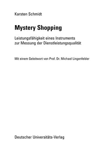 Mystery Shopping