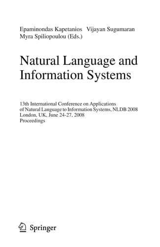 Natural Language and Information Systems