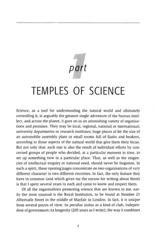 NATURE NOT MOCKED: PLACES, PEOPLE AND SCIENCE