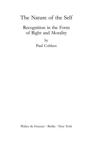 The nature of the self