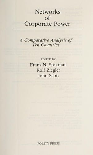 Networks of corporate power