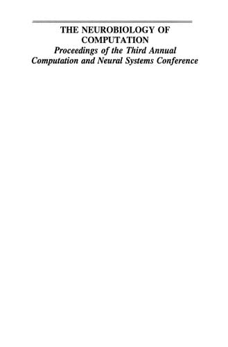 The Neurobiology of Computation